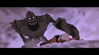 Стальной Гигант мстит за Хогарта ... отрывок из мультфильма (Стальной Гигант/The Iron Giant)1999