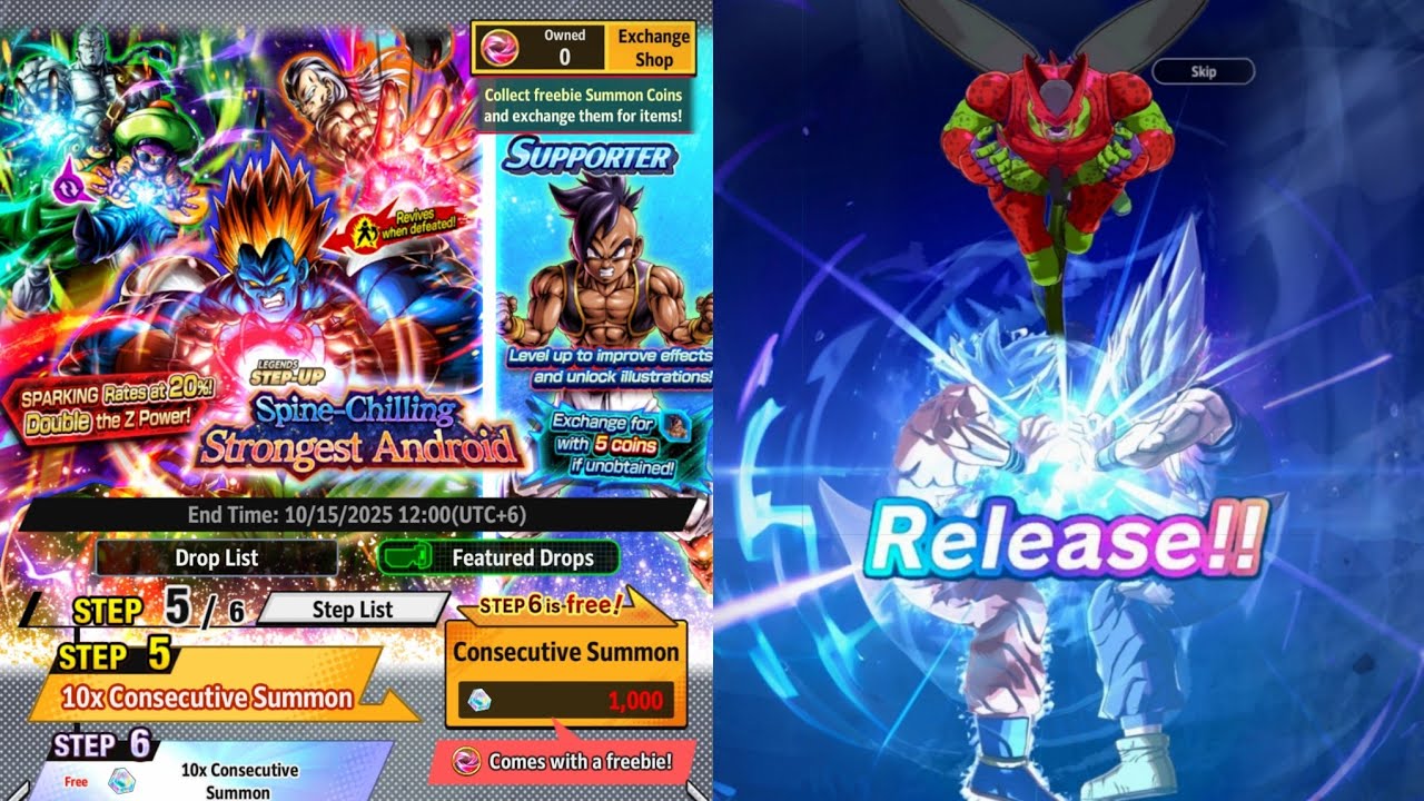 Crazy LF Super Android 13 Summon!!!-Dragon Ball Legends 