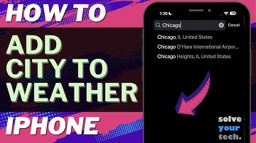 iOS 17: How to Add City to Weather App on iPhone