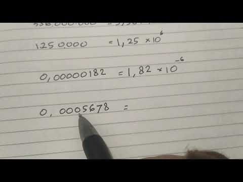 Video: Bagaimana cara menulis angka dalam kekuatan sepuluh notasi?