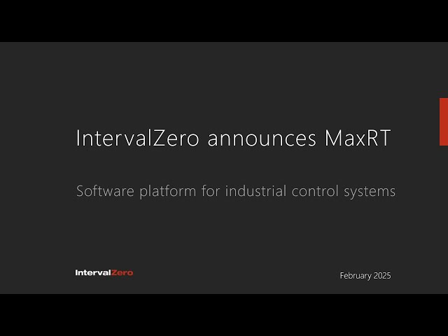 Introducing MaxRT: The Future of Industrial Control Systems