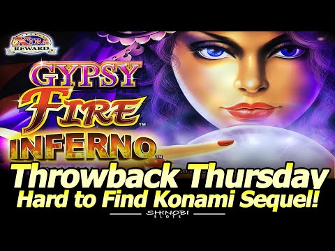 Gypsy Fire Inferno Slot Machine - Hard to Find Sequel for Throwback Thursday, Double or Nothing!