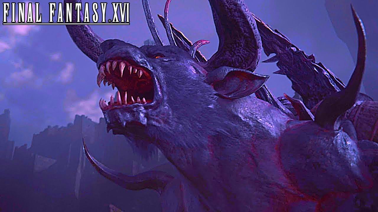 Final Fantasy 16 Behemoth Boss Fight 4K - YouTube