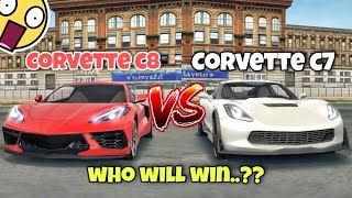 Corvette c8 VS Corvette C7😱|| Extreme car driving simulator🔥|| Who will win..🏆?? 🤔 screenshot 4