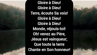 Video thumbnail of "A DIEU SOIT LA GLOIRE (Parole)"