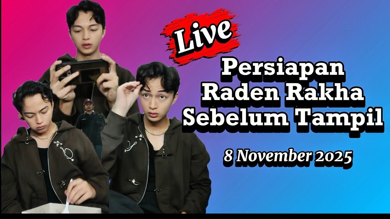 LIVE! Raden Rakha Lagi Makeup Sebelum Naik ke Panggung Anugerah LSF 2025 ✨