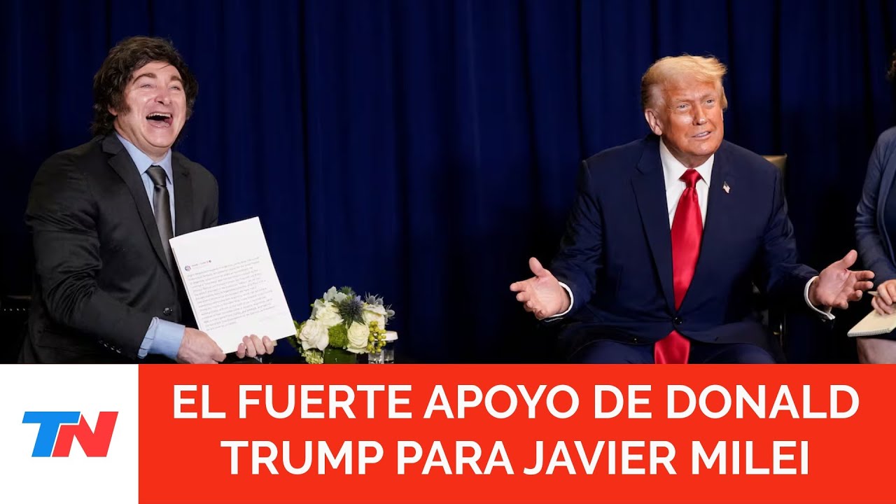 Donald Trump le expresó a Milei su apoyo para la reelección y el Presidente le agradeció el gesto