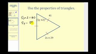 Examples: Using the Properties of Equilateral Triangles to Determine Values