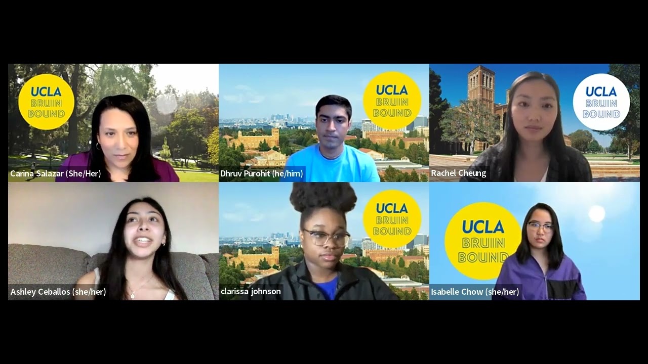 Student Involvement and Building Community - Learn how UCLA students experience the campus community. A virtual panel of student leaders will share their stories, describe opportunities for involvement, an