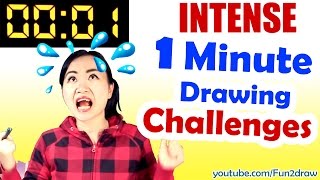 Art, Drawing, Challenge - 1 MINUTE to Beat REAL TIME