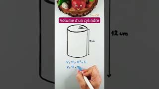 Volume d'un Cylindre #maths #shorts #pourtoi #fyp #dnb #exam #method #college #volume #cylindre #fy