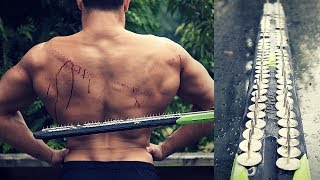 THUMBTACK NERF SWORD | Bodybuilder VS Most Dangerous Kid Toy Of All Time | Crazy Nerf Gun Challenge