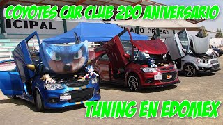 Coyotes Car Club 2do Aniversario, 300 autos tuning en EdoMex