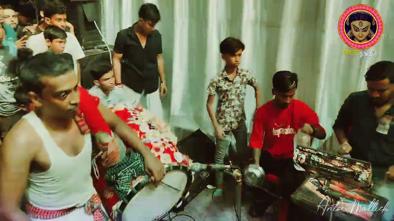 সুন্দরী গো দোহাই দোহাই মান করো না তালে গণেশ পূজায়  টিংকু ঢাকি ও তার দলের সেরা আরতি বাজনা ২০২৫ 