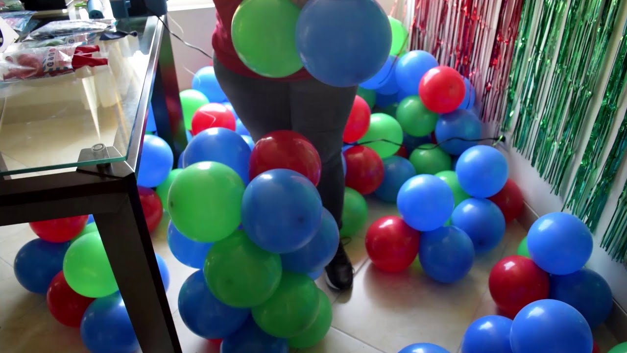Decoración arco de globos Héroes en pijama MIL CACHARROS