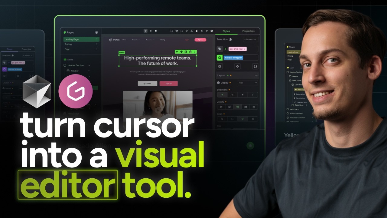 Cursor Just Got a Web Builder | GrapesJS Integration