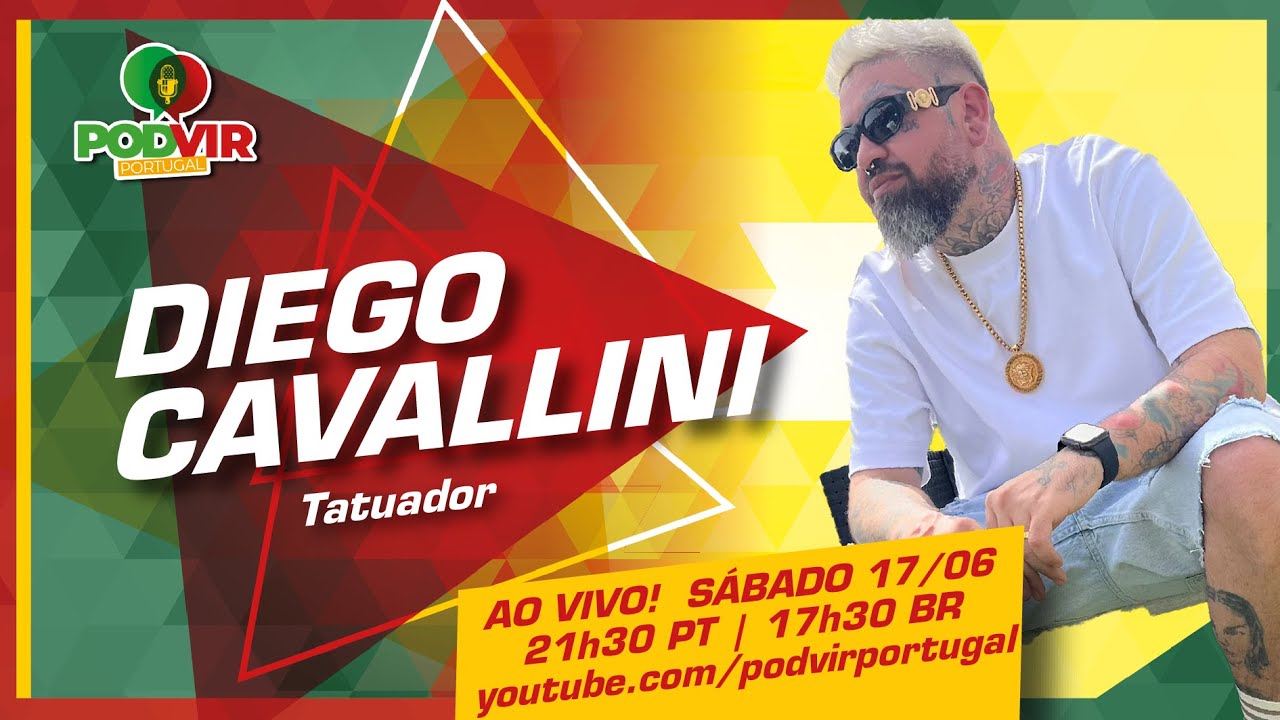 Diego Cavallini - Tatuador em Portugal - Live 🔴 - YouTube