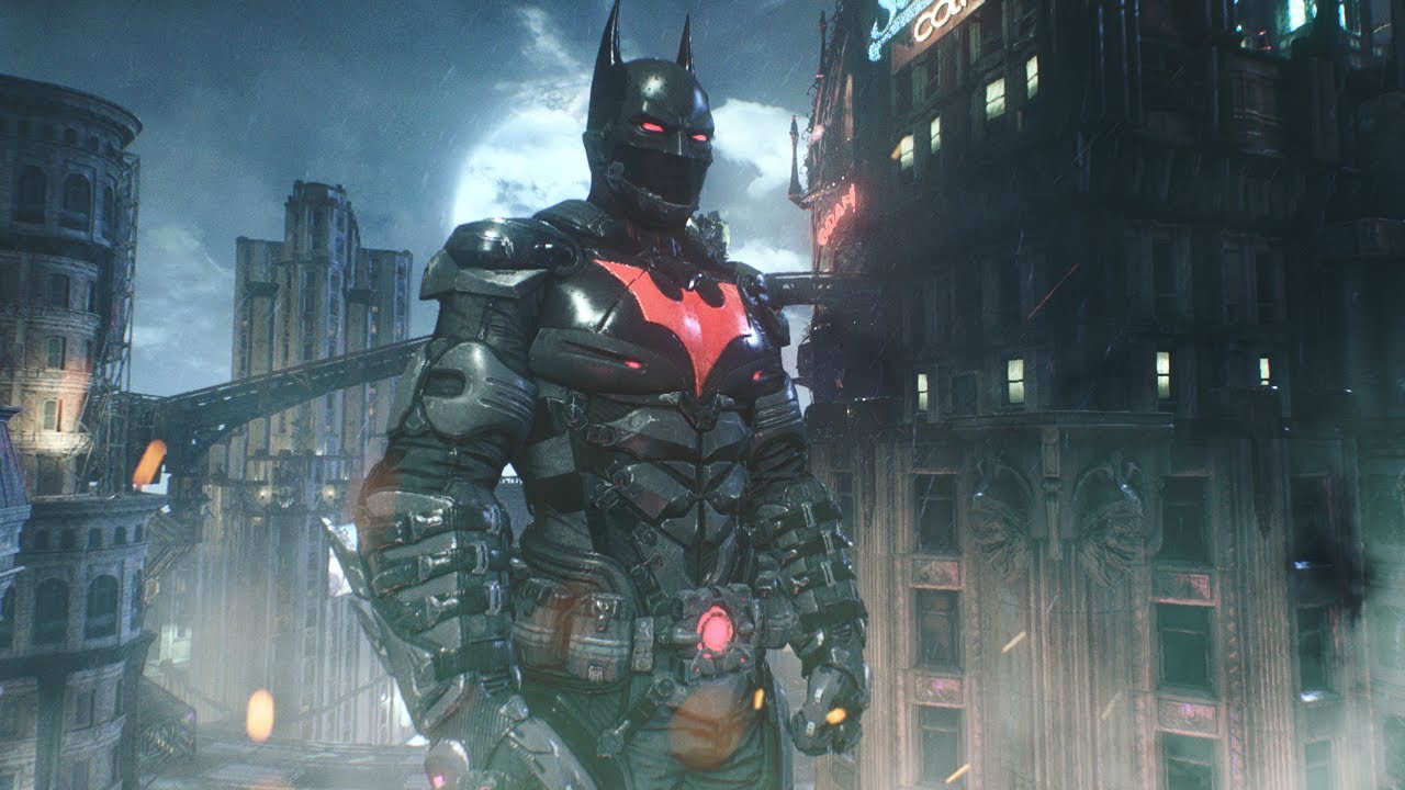 Batman:Arkham Knight | Batman Beyond Suit [Gameplay] - YouTube