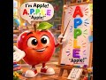 Apple 🍎 | A P P L E Spelling for Kids |Learn Apple Spelling 🍎 | Fun Animated Fruits for Kids