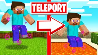 JUMP = TELEPORT To RANDOM LOCATION! (Minecraft)
