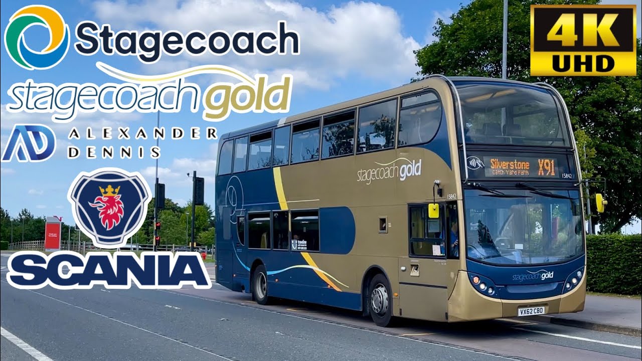 [Stagecoach Gold Midlands: X91 Silverstone to Central Milton Keynes] ADL Enviro400 Scania N230UD