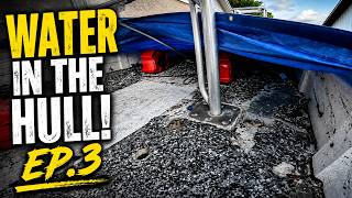 We Peeled Up the EVA Foam... and Found WATER in the Hull! | Polar Skiff Build Ep. 3