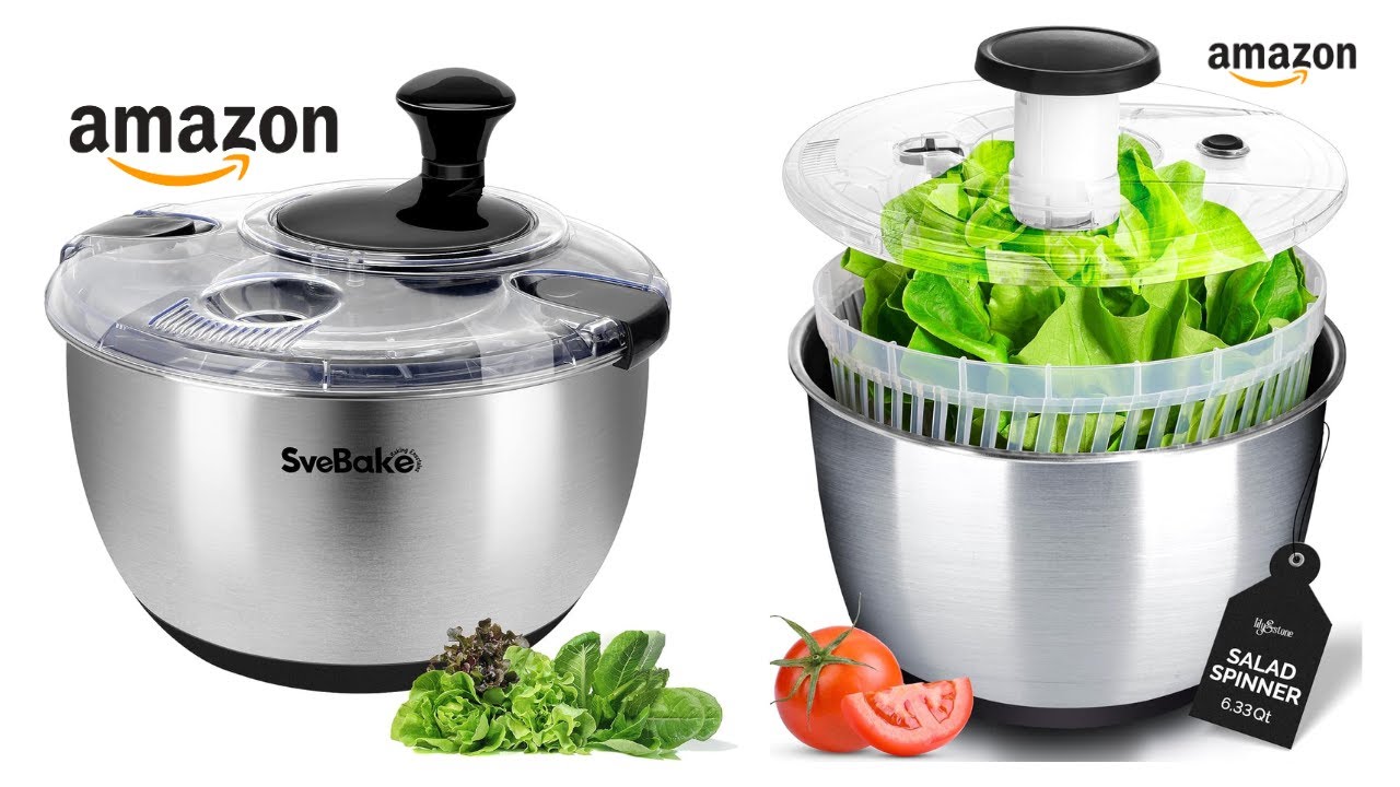 10 Amazon Salad Spinners That Make Greens Clean & Super Crisp FAST