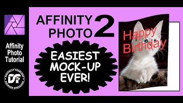 Affinity Photo 2 Easiest Mock-ups ever w Live Mesh Warp