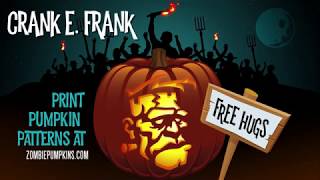 Crank E. Frank Pumpkin Pattern by ZombiePumpkins.com