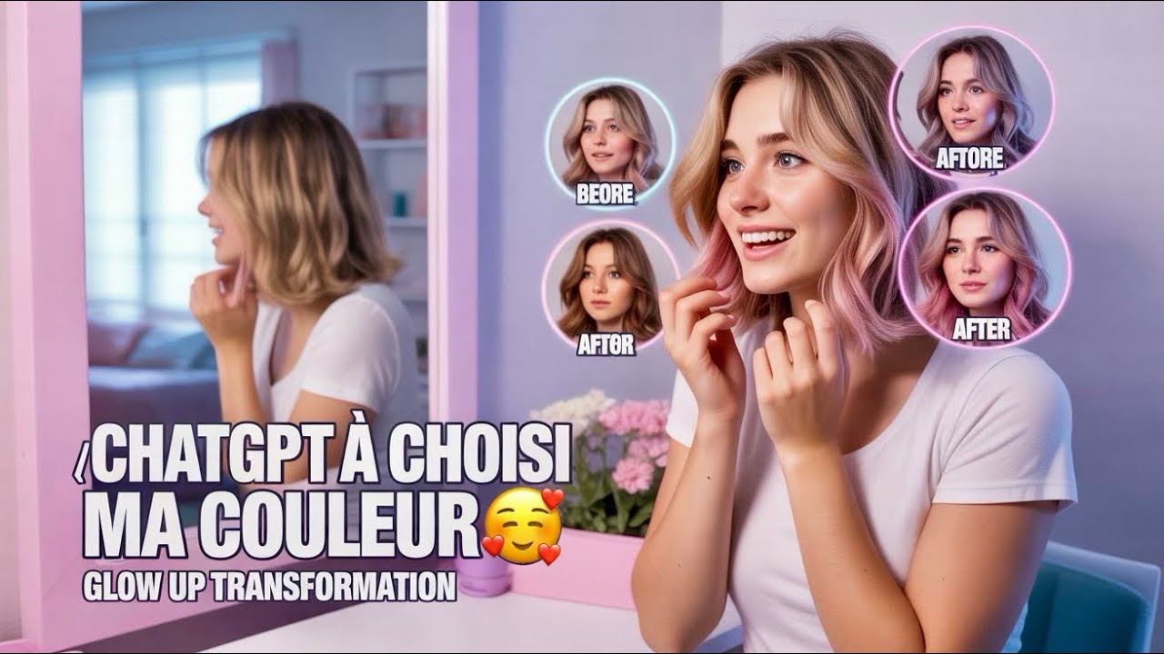 J'AI LAISSÉ CHATGPT CHOISIR MA NOUVELLE COULEUR DE CHEVEUX...(Glow Up)
