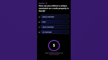 How can you enforce a unique constraint on a node property in Neo4j