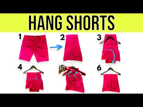 4 Clever Ways to Hang Shorts (Step-by-step guide)