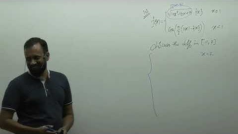 JEE Mathematics - Class 12 | Calculus | Differentiability in an Interval by #PGSIr | IIT Bombay