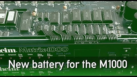 Oberheim Matrix-1000: Replacing the battery