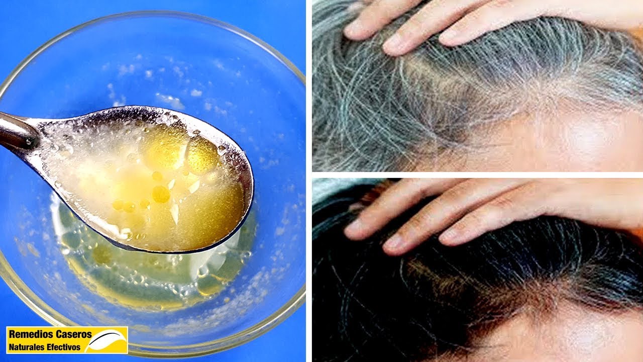 Sólo Mezclar Estos Ingredientes Aplicar Al Cabello Para Eliminar Las Canas Naturalmente YouTube