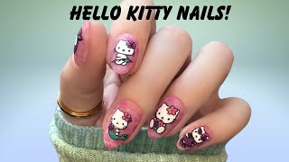 Hello Kitty Nails | Nail Stamping