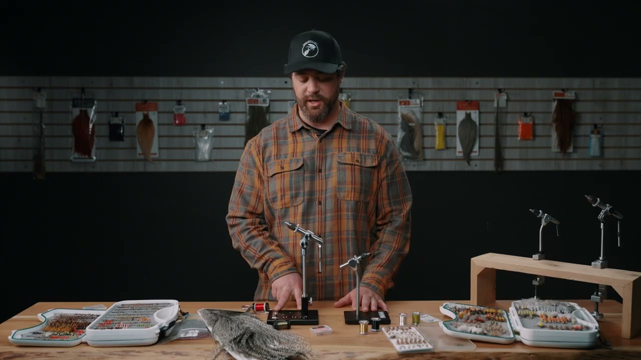 Dyna-King Kingfisher and Professional Fly Tying Vises - YouTube