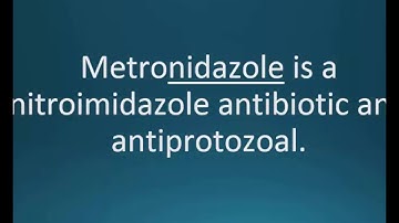 How to pronounce metronidazole (Flagyl) (Memorizing Pharmacology Flashcard)