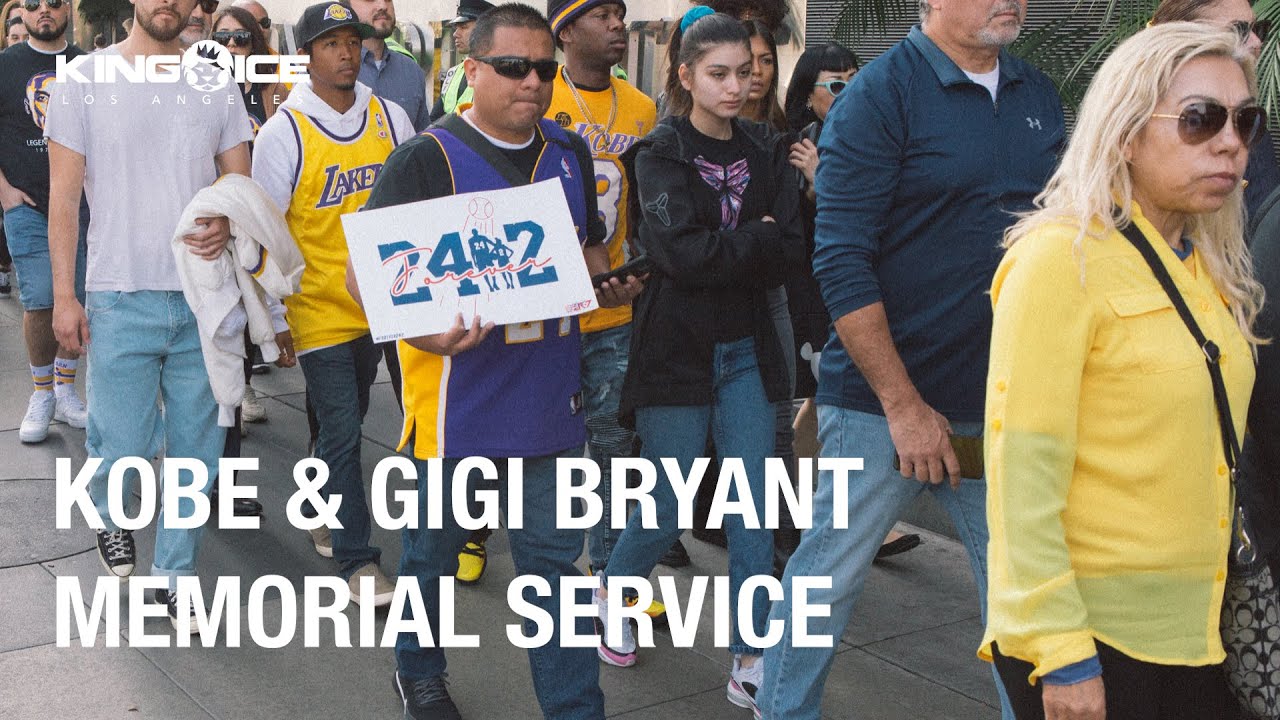 Gigi & Kobe Bryant Memorial Service at Staples Center - YouTube