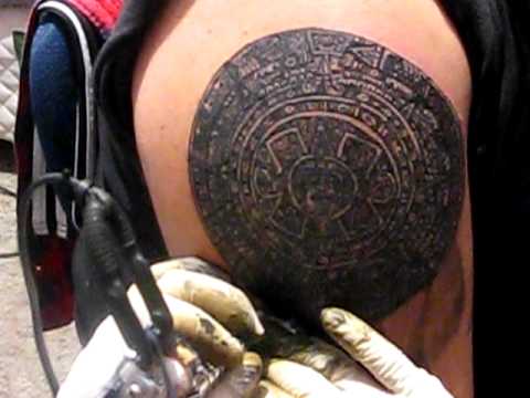 TATUAJES BLUE TATTOO AZTECA 7 | Doovi