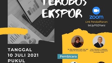 Webinar "Kesiapan UMKM Terobos Ekspor"