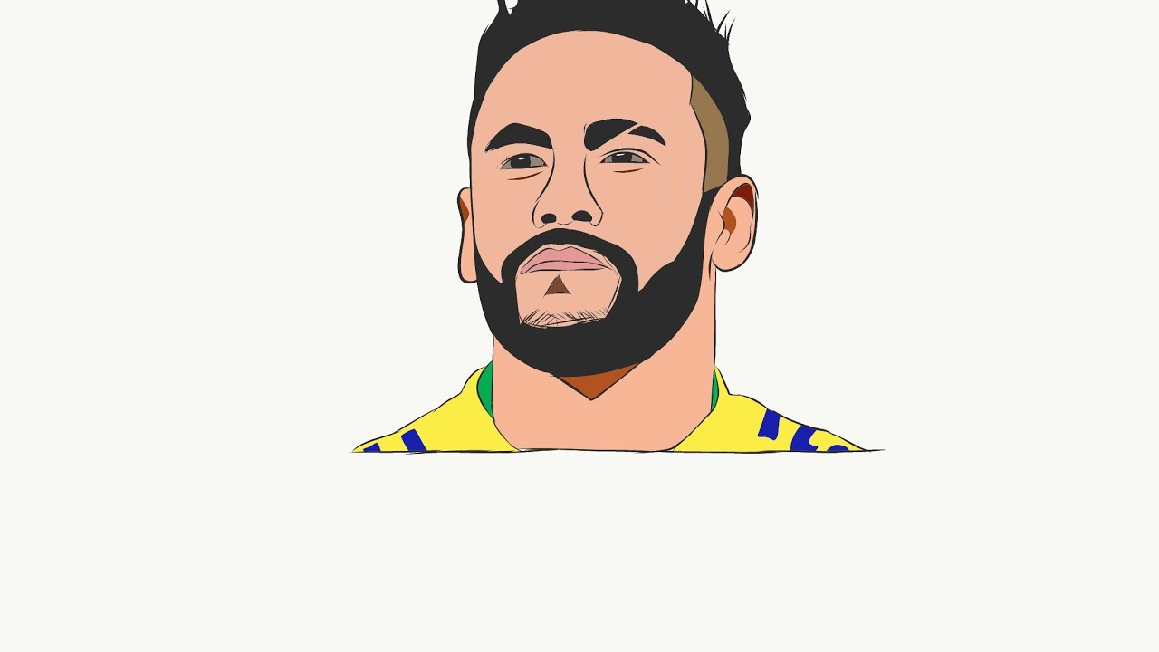 How to draw Neymar s portrait with Adobe illustrator. subscribe and 