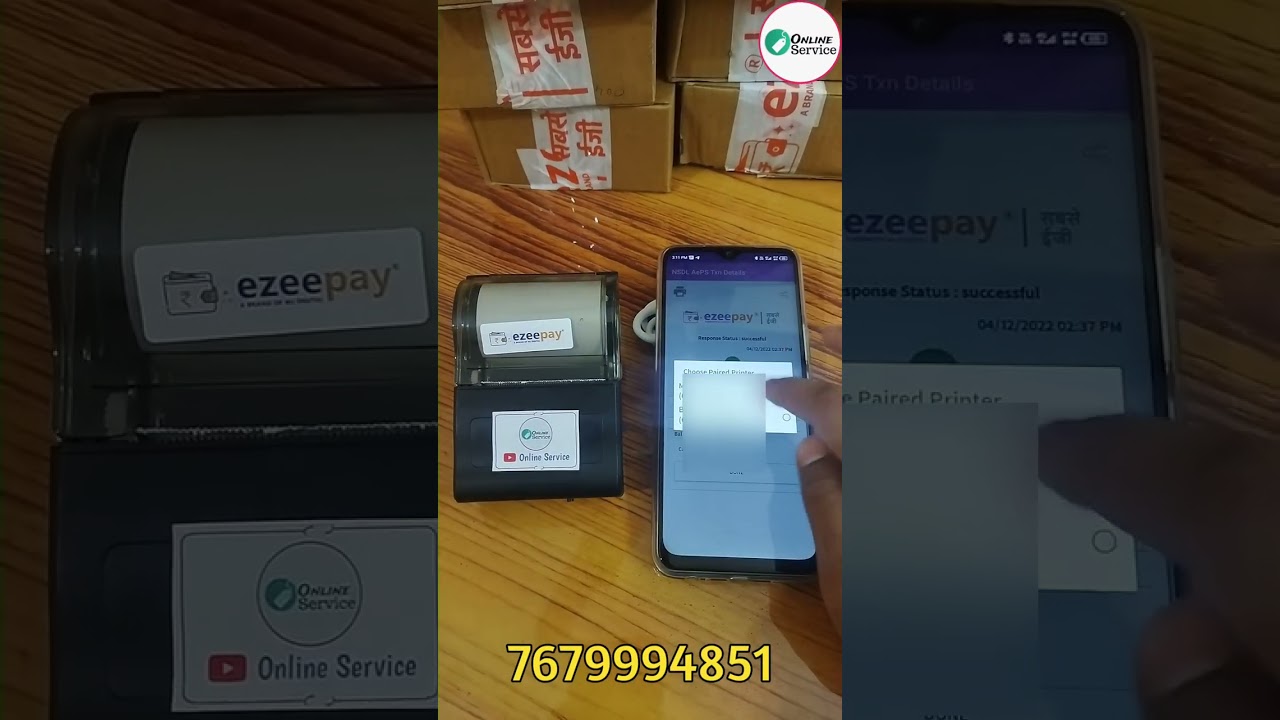 Live Print Ezeepay Thermal Bluetooth Printer 😍