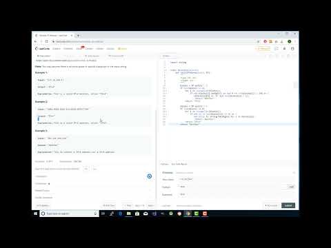 LeetCode Problem #468 Validate IP Address