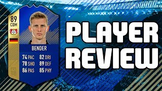 FIFA 18 - TOTS 89 RATED LARS BENDER PLAYER REVIEW!!! FIFA 18 ULTIMATE TEAM PLAYER REVIEW!!!