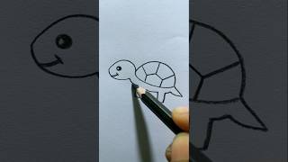 Easy turtle drawing #art #trending #shortsvideo #shortsfeed #shorts #youtubeshorts