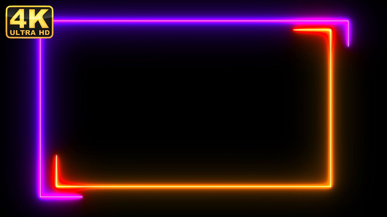 Neon Light Frame Multi color frames light frames neon light square
