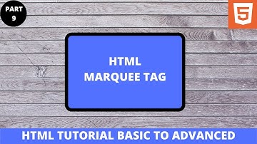 marquee tag in html for beginners in hindi part 9 | by programmer shakil