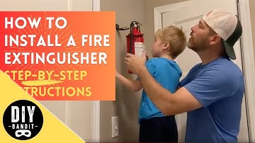 ️🔥 How to Install a Fire Extinguisher on a Wall➔ Easy DIY Instructions (Even a Kid Can Do It!)