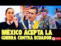 🚨DOMINGASO: NOBOA PIDE AYUDA MILITAR A EEUU PARA DECLARAR LA GUERRA A MÉXICO